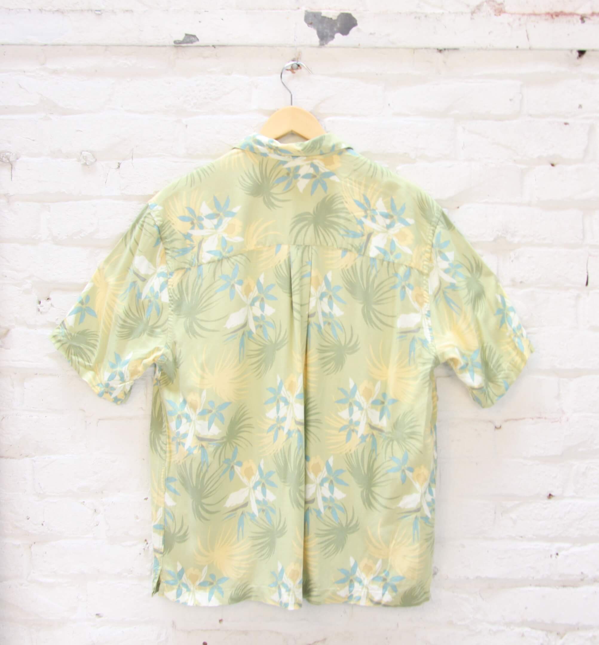 Chemise Hawaïenne Vintage Aftco Bluewater - Taille L - Pêche - Made In USA - Occasion Très Bon état