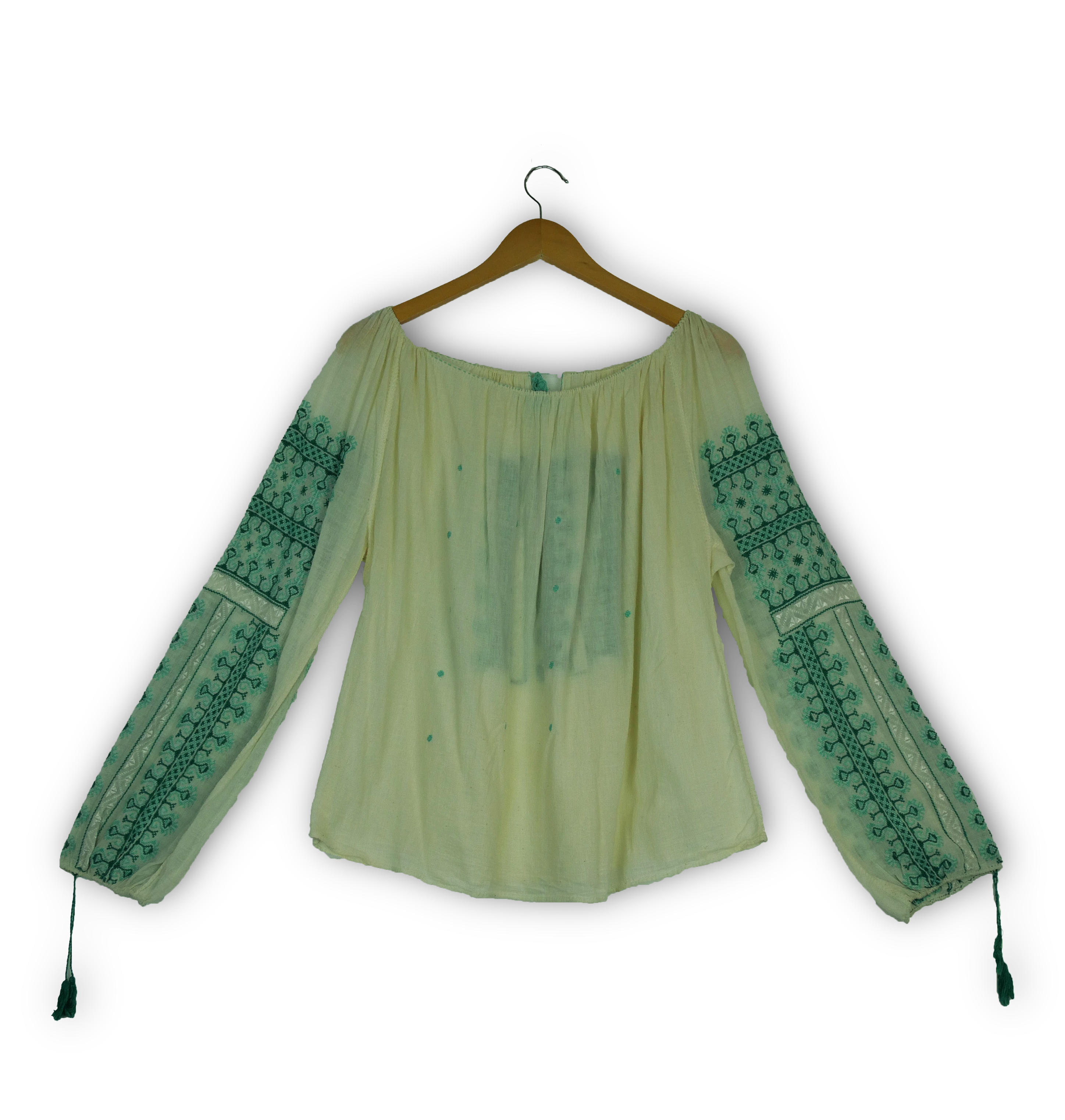 Chemisier Bohème Pour Femme - Style Vintage Floral Col V Manches Longues - Haut D'Été