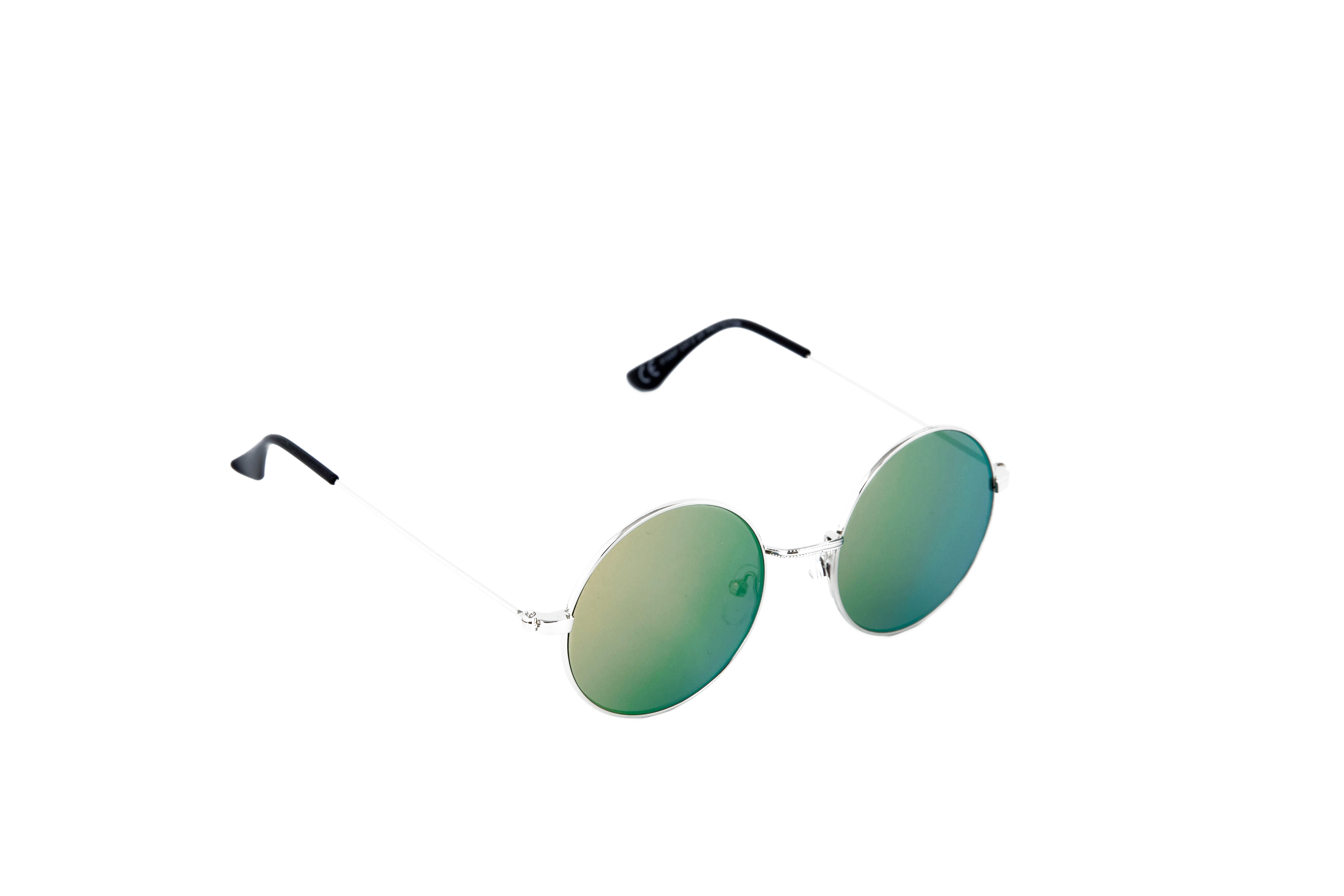 Lunette - Ronde - Homme - Femme - Ronde - Métal Argenté - Verres