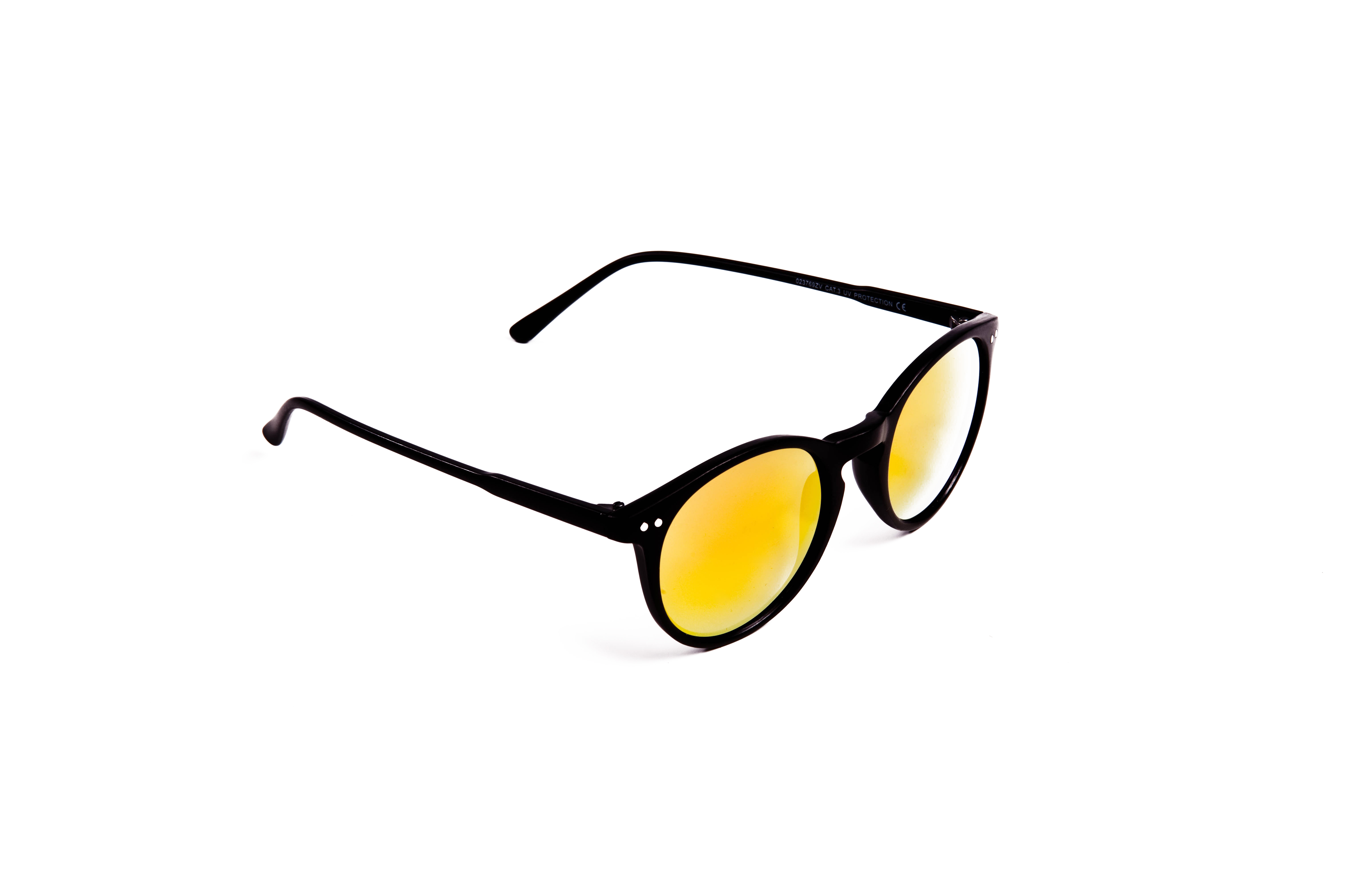 Paire De Sur-lunettes De Soleil - Verres Neutres, Monture Dorée, Occasion En Bon état, Homme