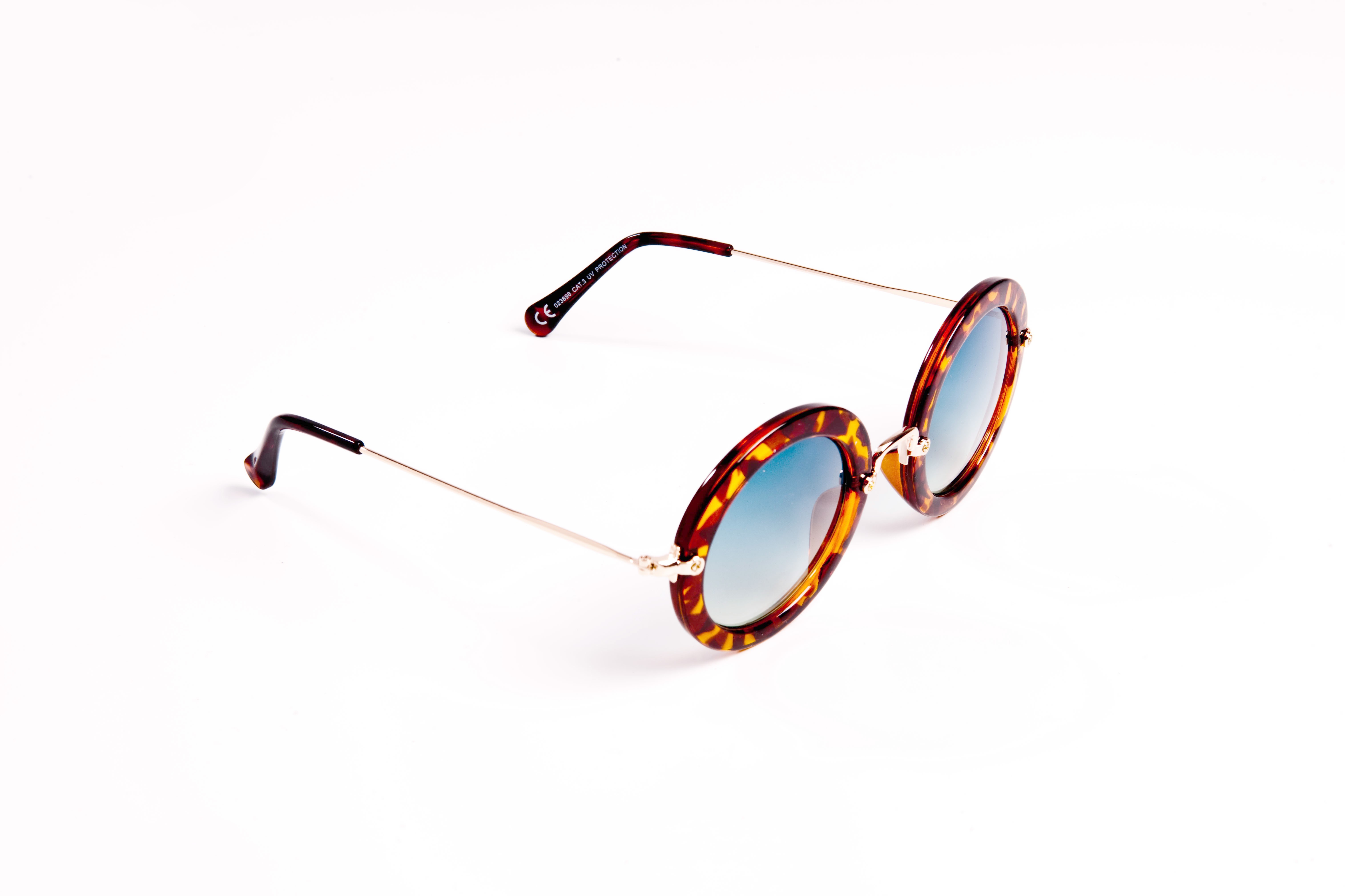 Lunette de Soleil - Homme - Femme - Accessoire - Ronde - Ecaille marron