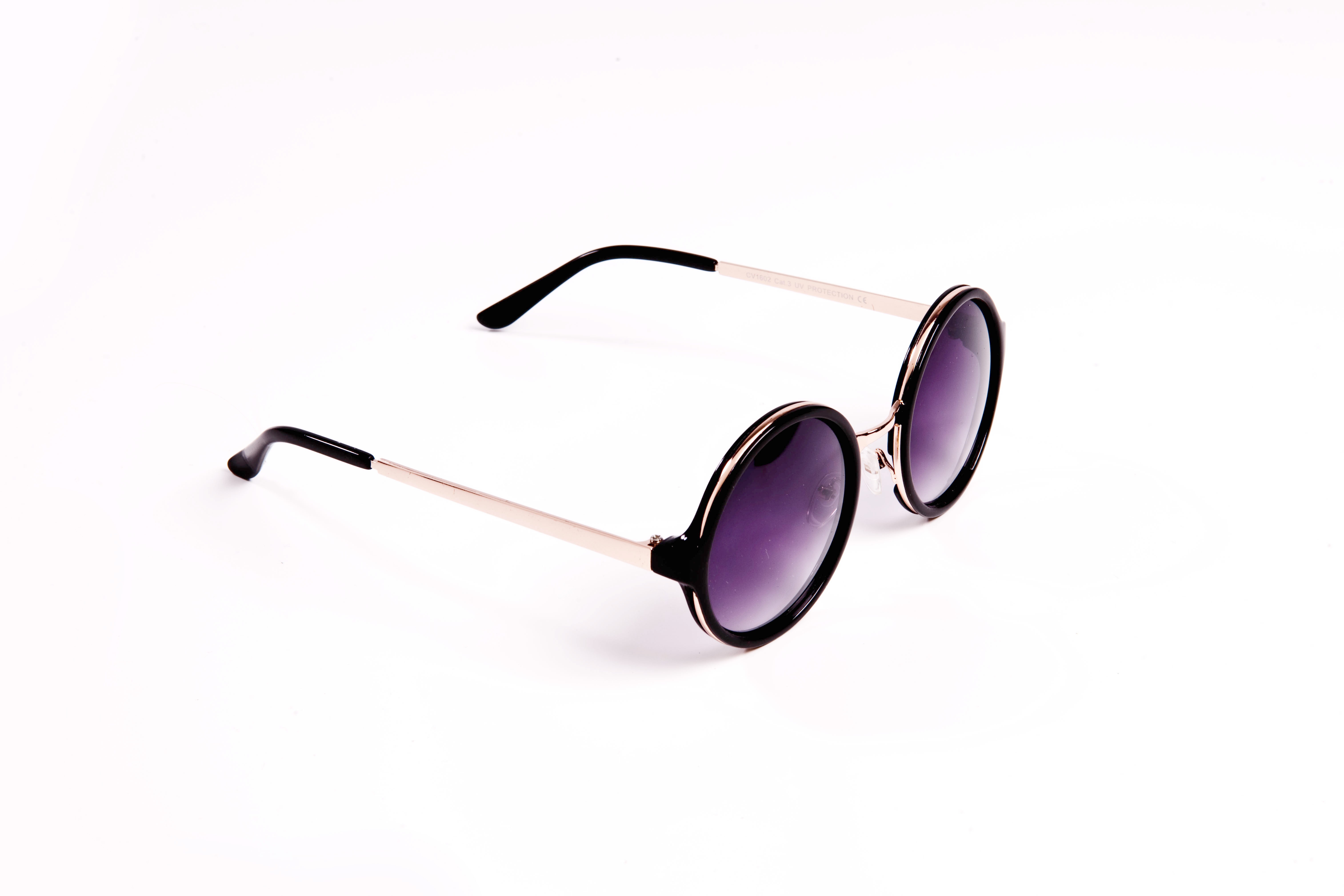 Lunette de Soleil - Homme - Femme - Accessoire - Ronde - Noir - Tilt