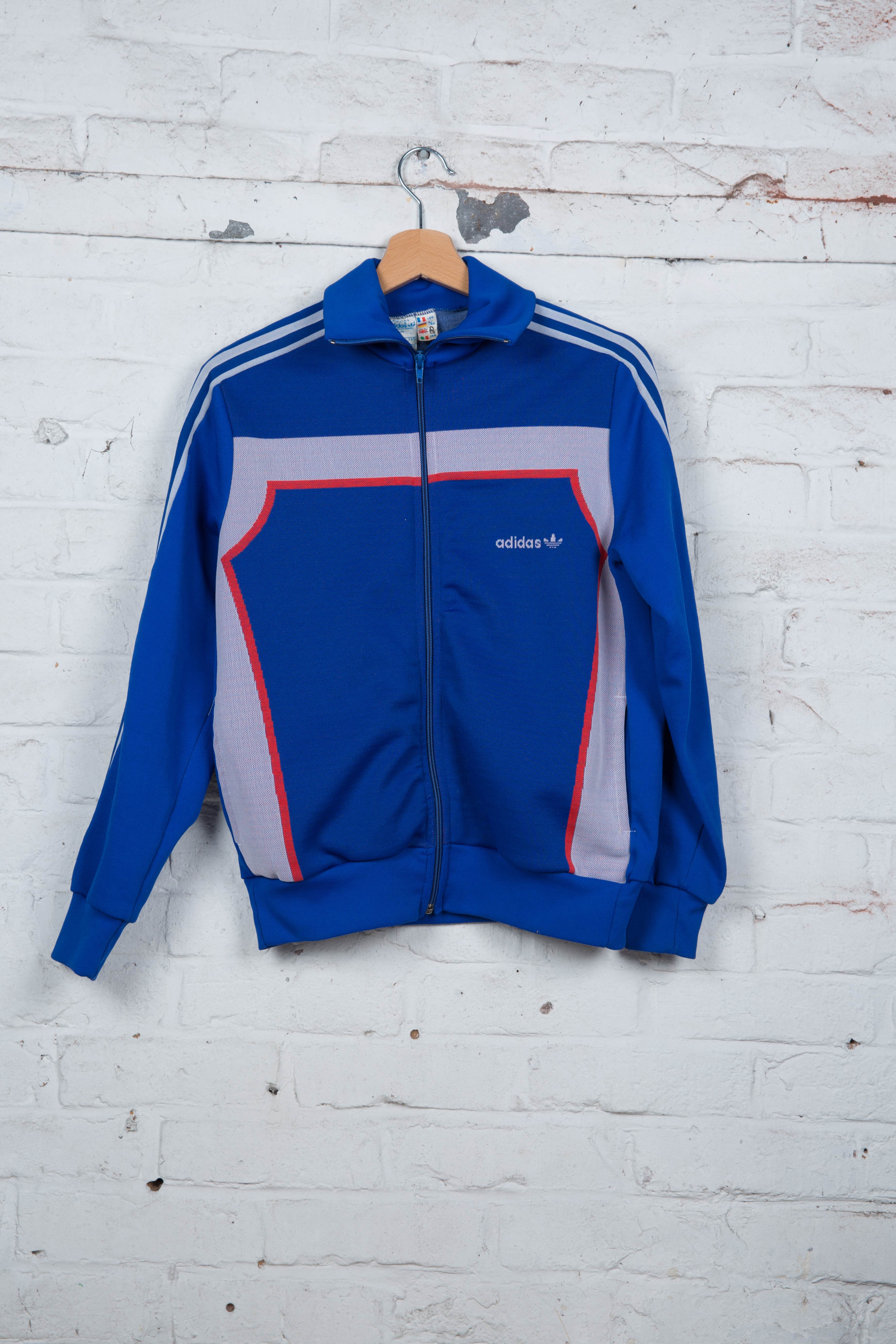 veste adidas bleu blanc