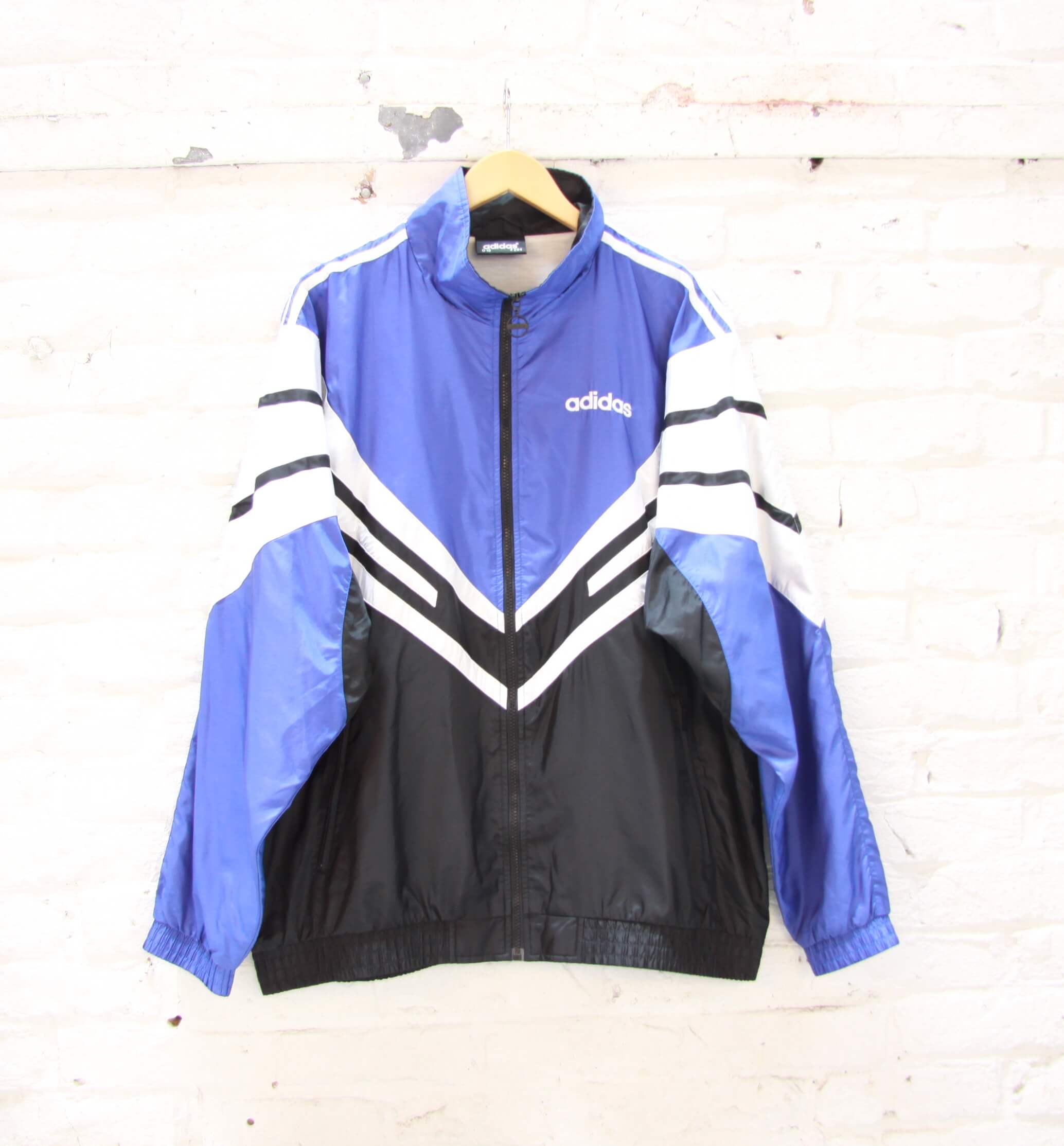 veste adidas blanche et bleu