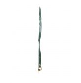 Ceinture cuir verte style serpent-1