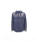 Chemise en Jean a Fleur T M-1