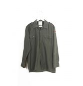Chemise Militaire 80's Vintage Verte-1