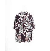 Chemisette 80's Vintage prune-1