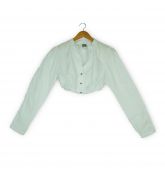 Chemisier crop top blanc-1