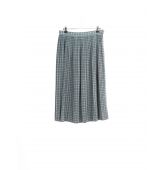 Jupe Motif Carreaux Grise Vintage-1