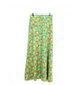 Jupe Motif Fleur 70's Vintage-1