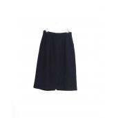 Jupe Unie bleu Marine Vintage-2