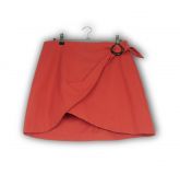 Jupe unie rouge-1