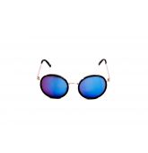 Lunette de Soleil Contour Métallique Miroirs Violets-1