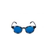 Lunette de Soleil Ecaille Bleu Verres Miroirs Bleus-1