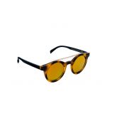 Lunette de Soleil Ecaille Marron Verres Miroirs-2