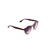 Lunette de Soleil Look Vintage Écaille Marron Brillant-2