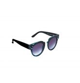 Lunette de Soleil Monture Epaisse Ecaille Bleu-2