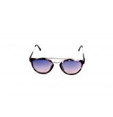 Lunette de soleil Rétro Écaille Bleu Brillant-1