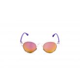 Lunette de Soleil Transparente Branches Violet Fluo-1