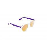 Lunette de Soleil Transparente Branches Violet Fluo-2