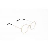 Lunette Ronde Dorée-2