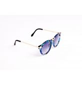 Lunettes de soleil monture multicolore bleue Vert-2