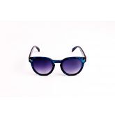 Lunettes de soleil monture tons bleus-1