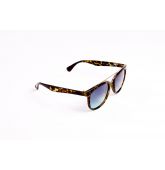 Lunettes de soleil écaille kaki avec barre haute-2