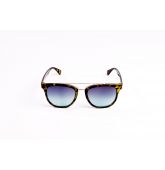 Lunettes de soleil écaille kaki avec barre haute-1