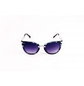Lunettes de soleil oversize écaille grise-1