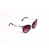 Lunettes de soleil oversize écaille marron-2