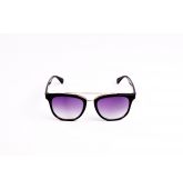 Lunettes de soleil monture noire avec barre haute-1