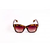 Lunettes de soleil carrées oversize marron-1
