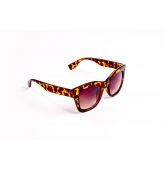 Lunettes de soleil carrées oversize marron-2