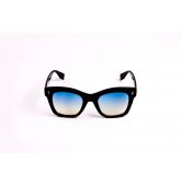 Lunettes de soleil carrées oversize noire-1