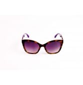 Lunettes de soleil effet écaille moucheté marron-1