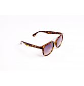 Lunettes de soleil écaille beige avec barre haute-2