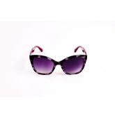 Lunettes de soleil effet écaille moucheté gris-1
