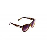 Lunettes de soleil look rétro motif écaille de tortue-2