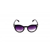 Lunettes de soleil look rétro noire nez clef-1