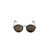 Lunettes de Soleil Ronde Total Look Noir-1