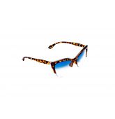 Lunettes de soleil style 60's verres bleutés-2
