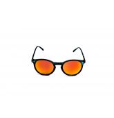 Lunettes de Soleil Vertes avec Miroirs Oranges-1