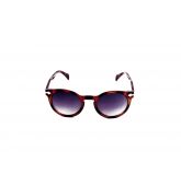 Lunettes look rétro monture marron foncé nez clef-1