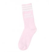 M'EN BATS LES COUILLES WHITE PINK SOCKS-1