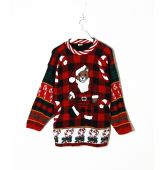 Pull de Noël à Carreaux T M-1