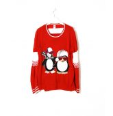 Pull de Noël Pingouin T XL-1
