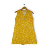 Robe à fleur jaune-1