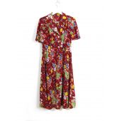 Robe à Fleur Rouge-1